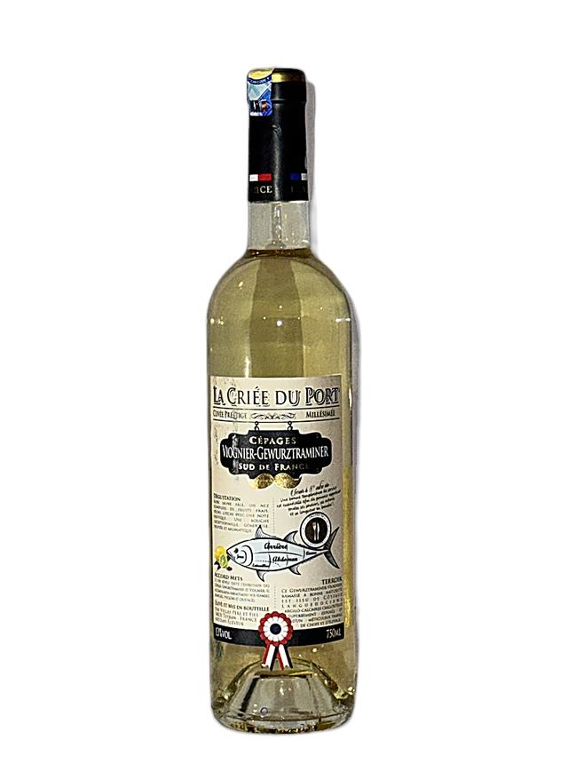 La Criee du Port Viognier-Gewurztraminer bottle, The Cellar by Casa Kibokobay