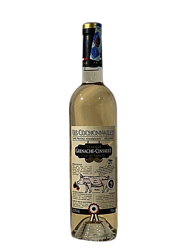 Les Cochonailles Grenache-Cinsault bottle, The Cellar by Casa Kibokobay